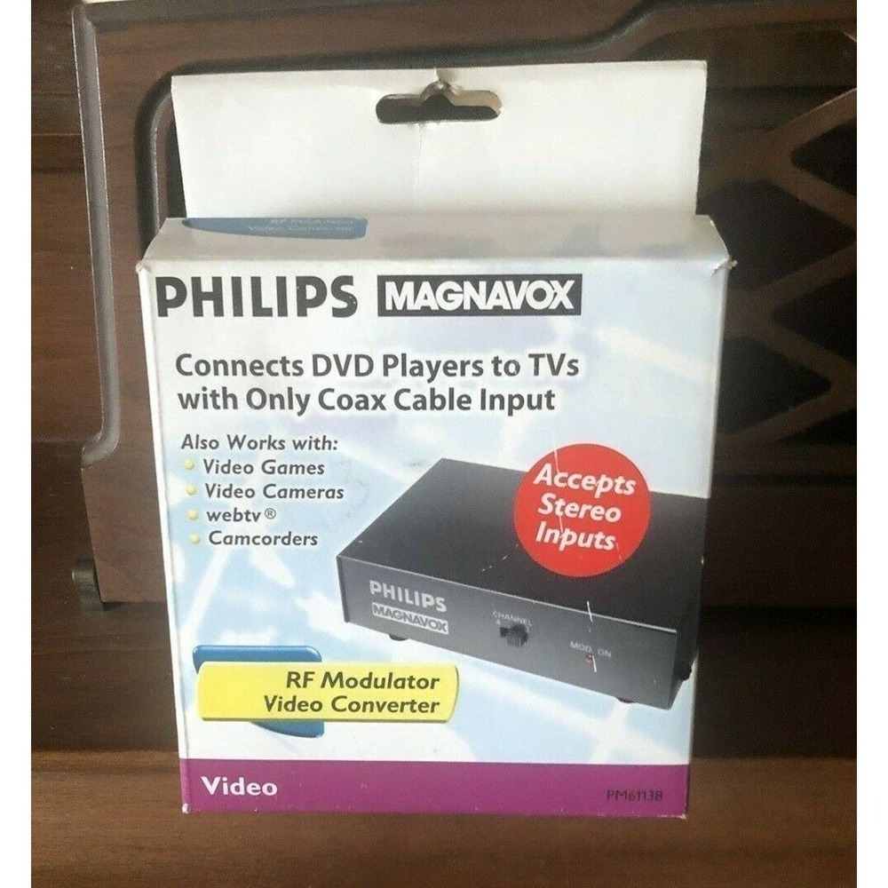 Philips Magnavox RF Modulator Video Converter PM-61138